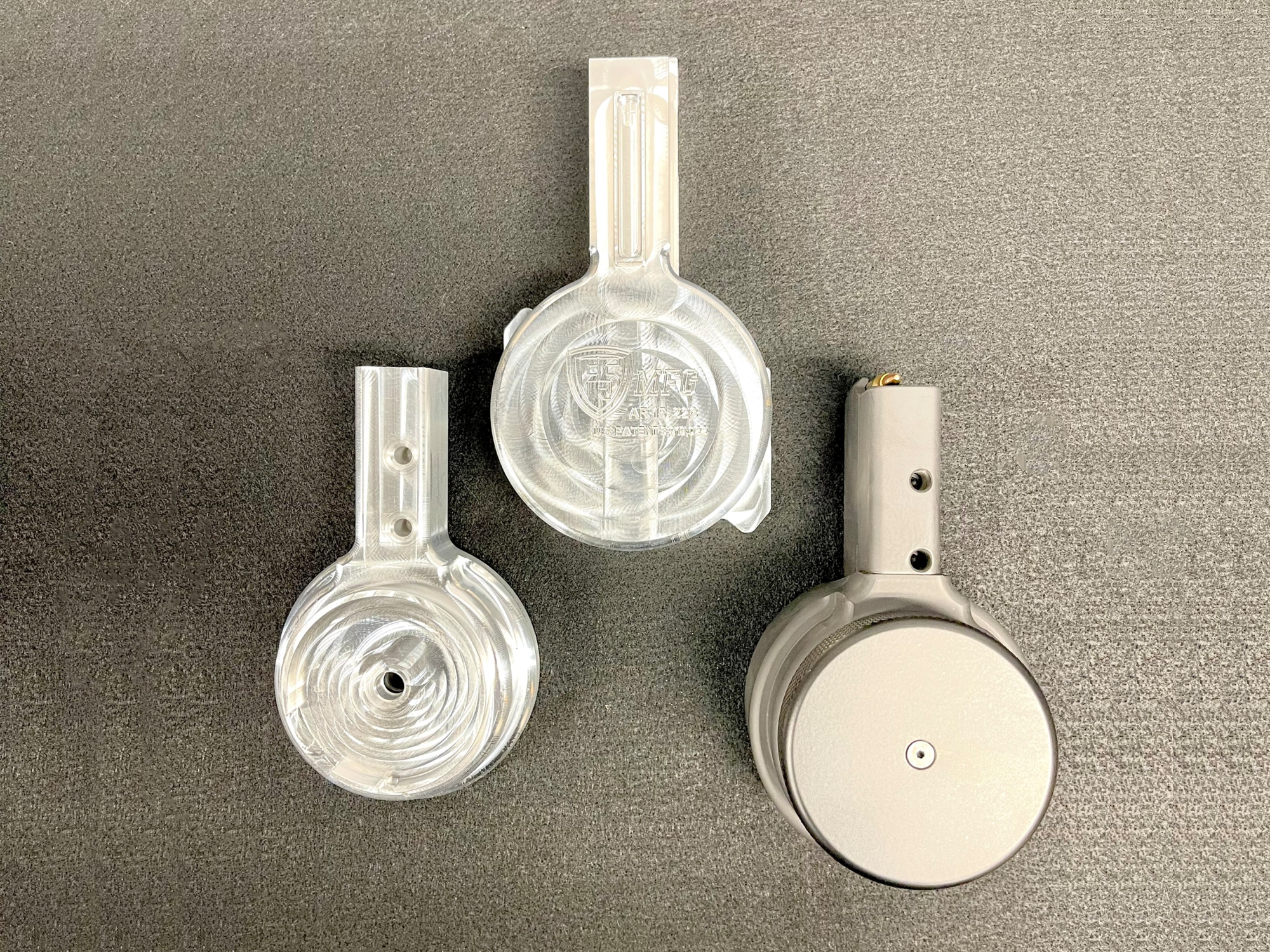 5.56 / .223 / .300 AR15 50 ROUND DRUM MAGAZINE BILLET 6061