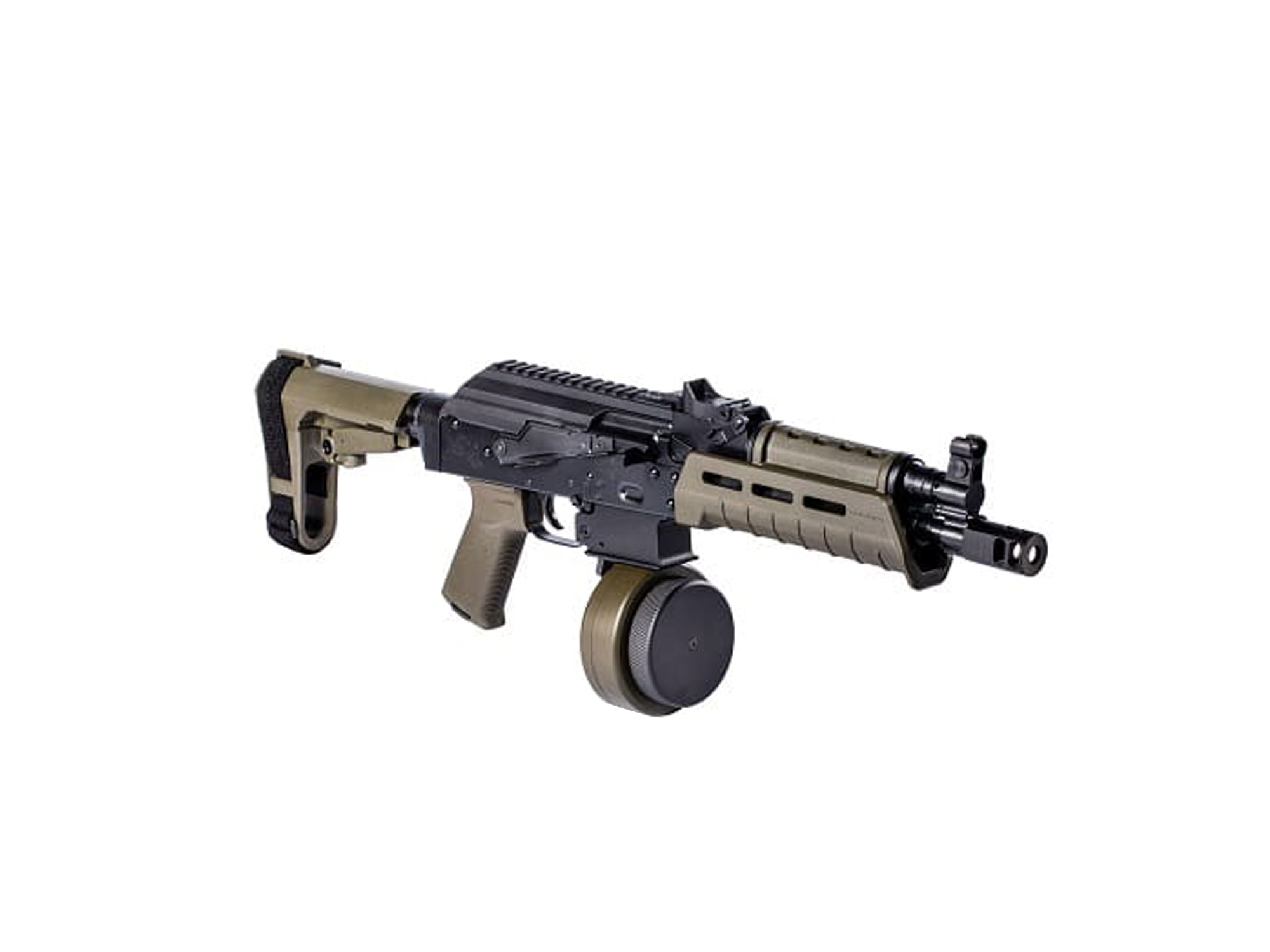 PSA AK-V 9MM MOE SBA3 PISTOL – OD GREEN