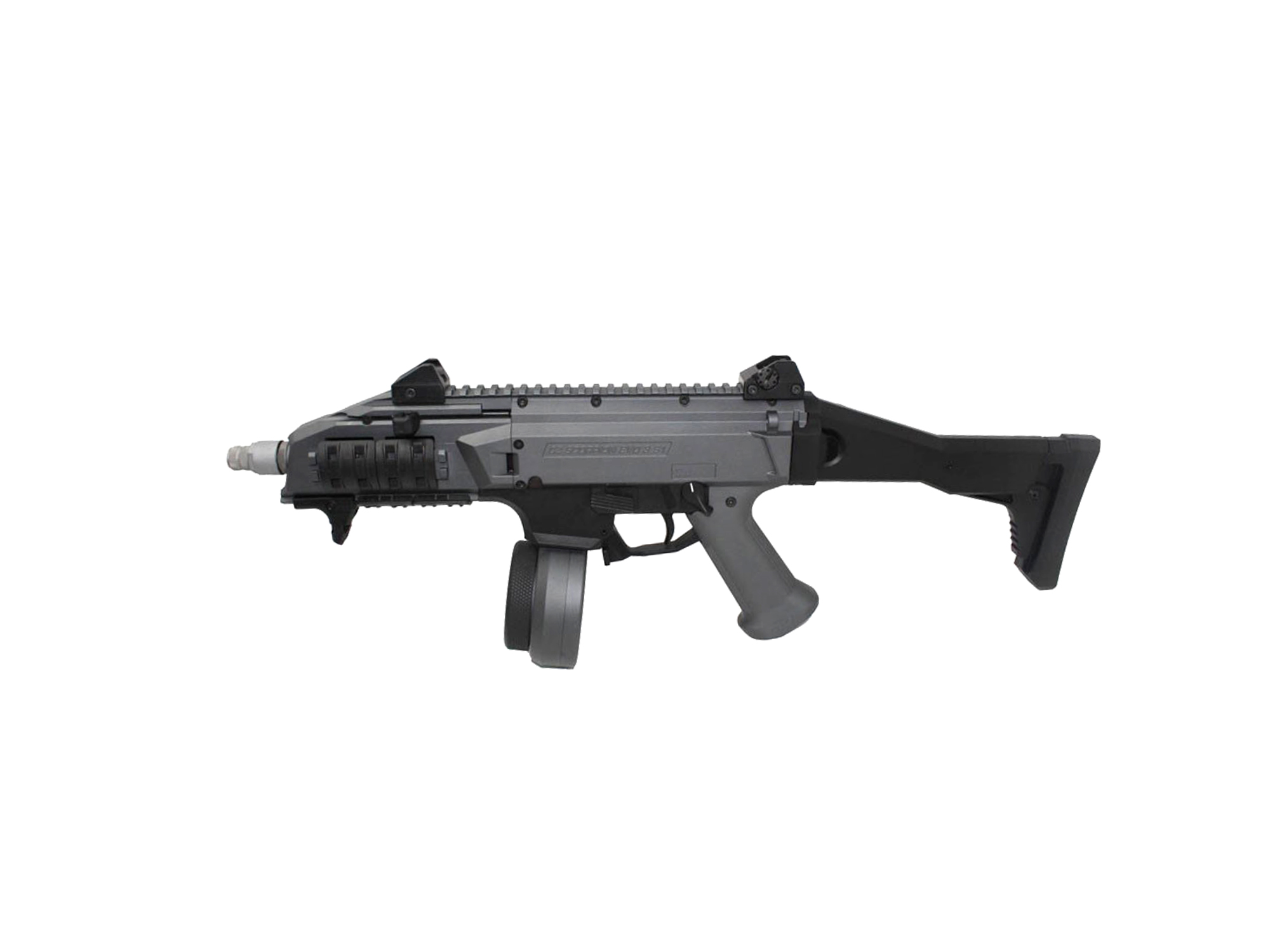 CZ SCORPION EVO 3 S1 PISTOL W/ F5 MFG 50-ROUND DRUM IN FDE, BLK, OD