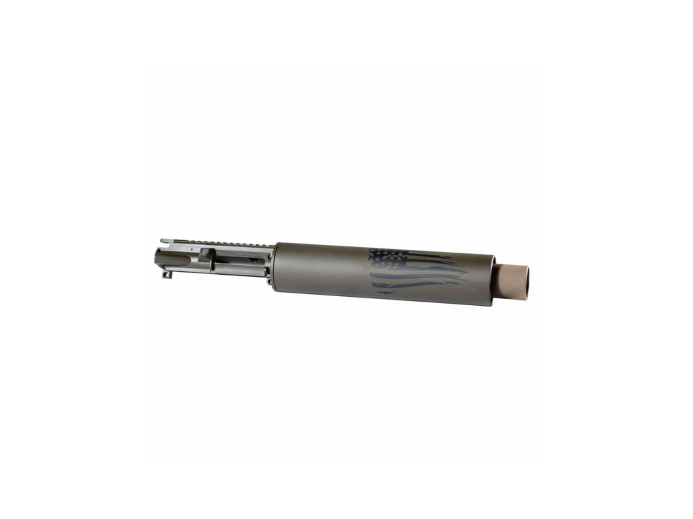 CAN LAUNCHER – DISTRESSED AMERICAN FLAG OD GREEN