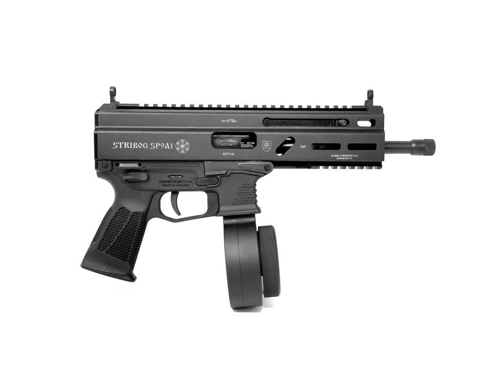 STRIBOG SP9A1 WITH 50 ROUND DRUM MAGAZINE