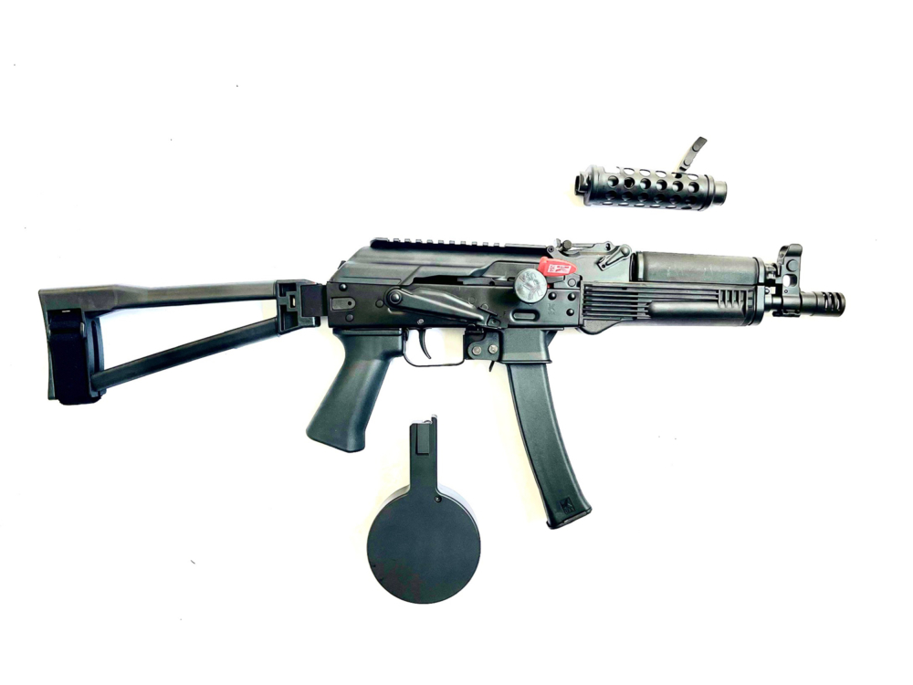 Kalashnikov KP9 with F5 Mfg Side Charger, Brace and 50rd Drum - COMBO