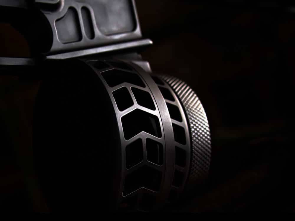 50 Round 223/556 Drum Magazine – Chevron Pattern