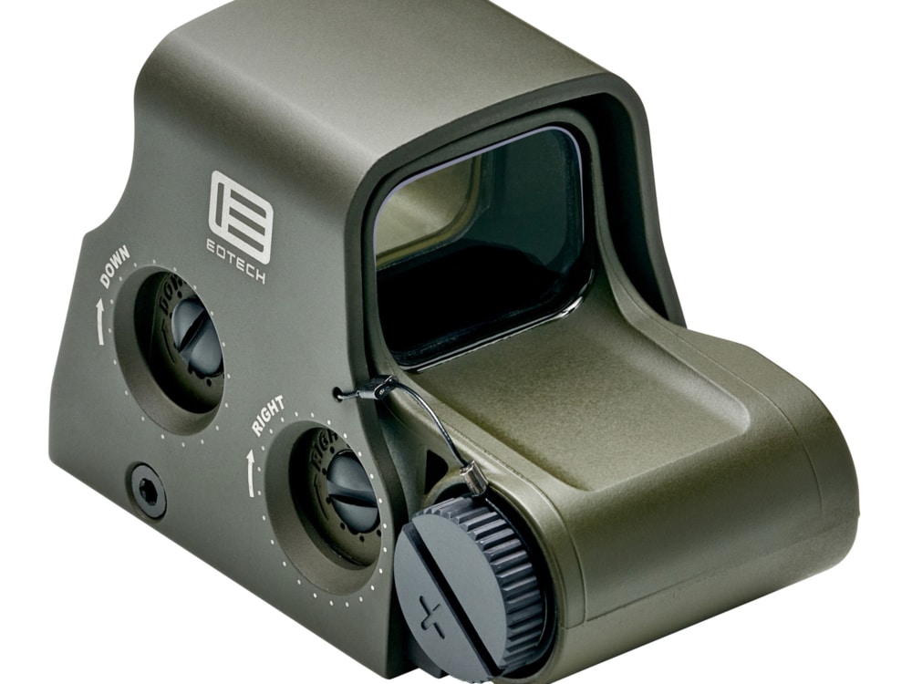 EOTECH, XPS2, Holographic, Non-Night Vision Compatible Sight, Red Reticle, 68 MOA Ring with 1 MOA Dot, Olive Drab Green, Rear Buttons