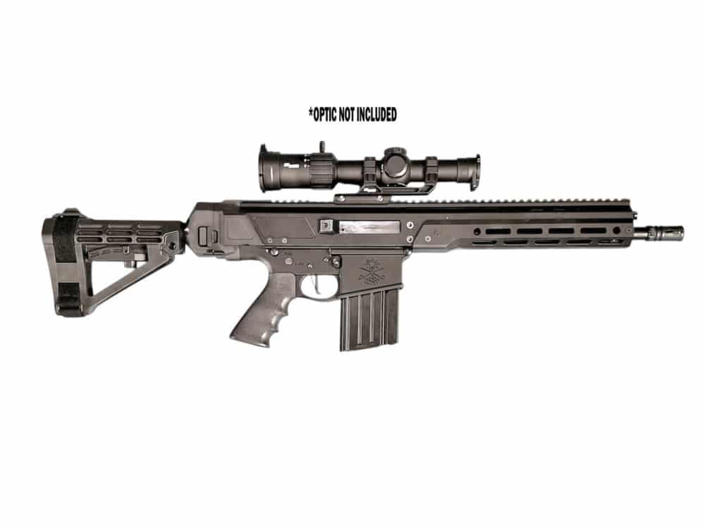 PSA JAKL-10 .308 Upper w/ F5 Mfg Side Folding Buffer Tube Adapter