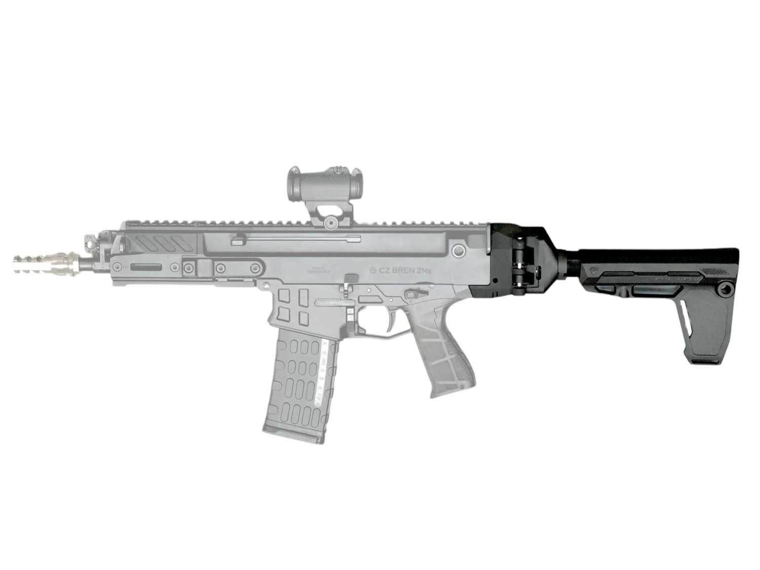 CZ Bren 2 | F5 Mfg Side Folding Adapter w/Strike Stabilizing Brace